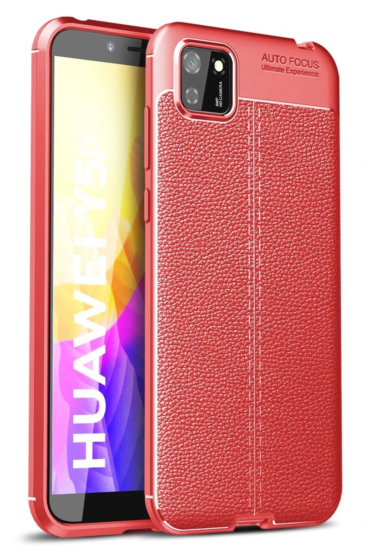 Mey İthalat® Huawei Y5P Kılıf Auto Focus Kapak - Kırmızı