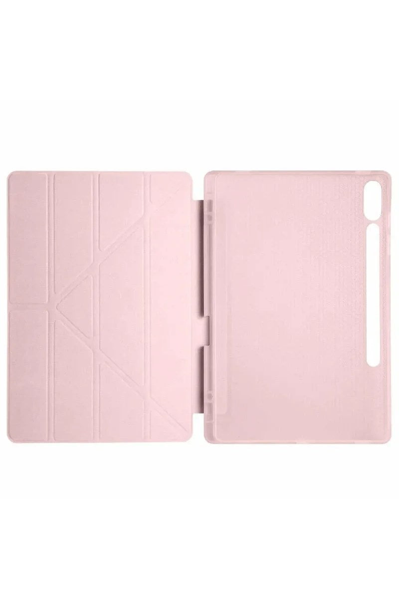 Mey İthalat® Samsung Galaxy X510 Tab S9 FE 11 Kılıf Kalemlikli Mars Tablet Kılıfı - Rose Gold
