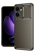 Mey İthalat® Reno 13F Kılıf Auto Focus Karbon Kapak - Kahverengi