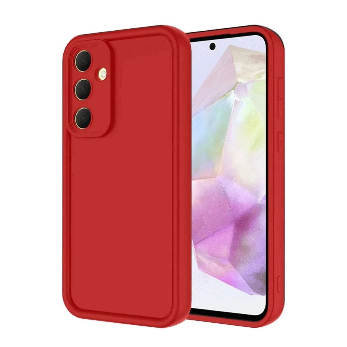 Mey İthalat® Samsung Galaxy A16 5G Kılıf Viera Silikon - Kırmızı
