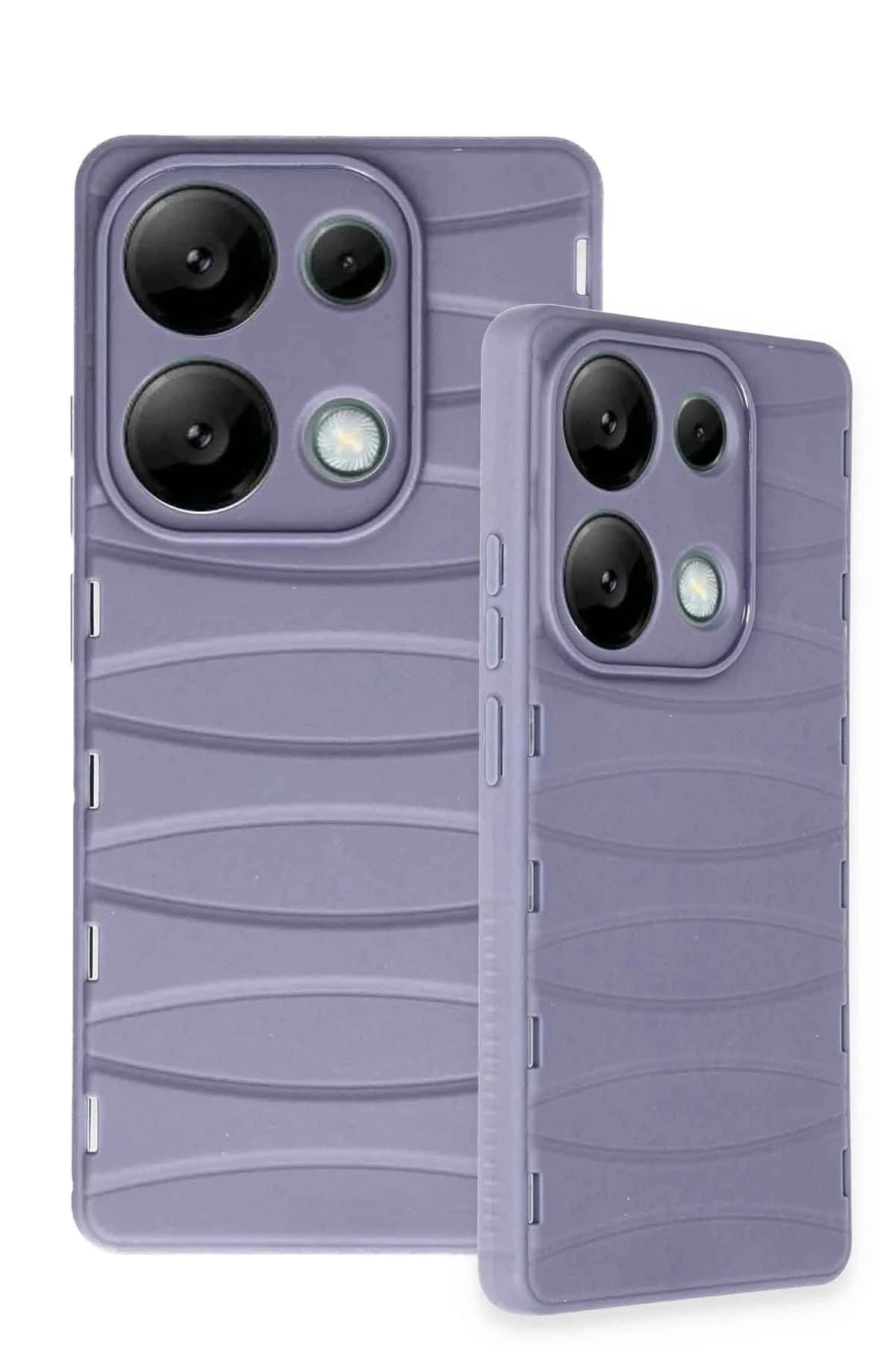 Mey İthalat® Redmi Note 13 Pro 4G Kılıf Bibercas Silikon Kapak - Lila