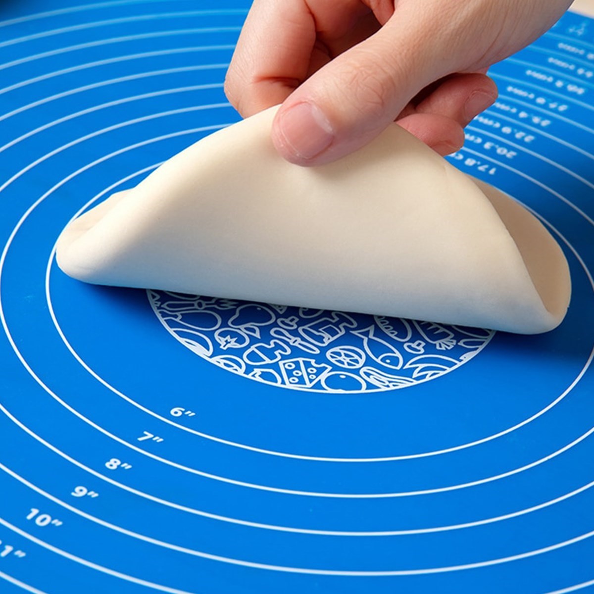30*40 cm Hamur Matı Silikon Ölçekli Kullanımı Kolay Hamur Açma Matı