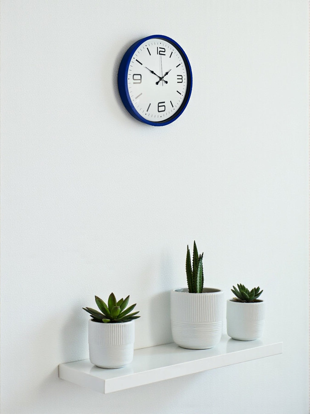 36 Cm Lacivert Modern Dekoratif Duvar Saati
