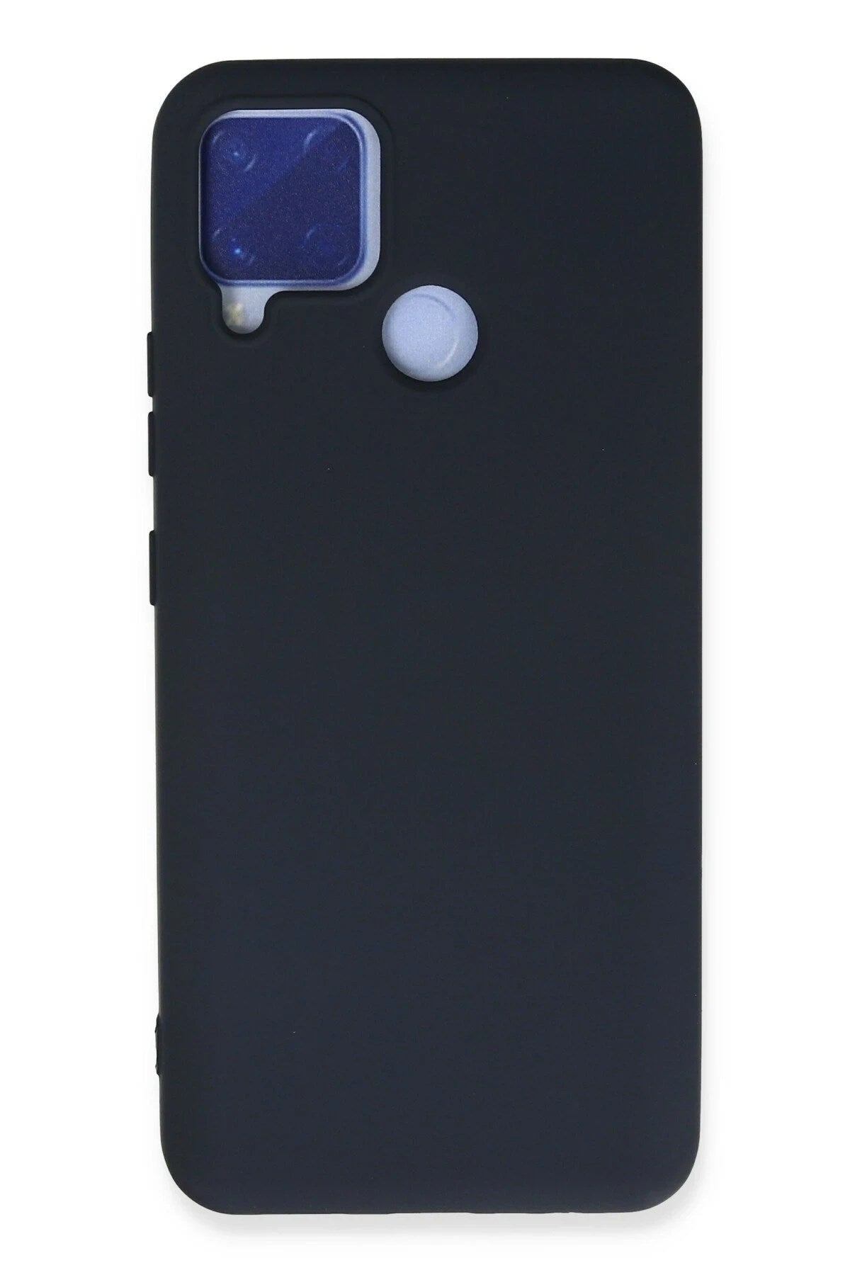 Mey İthalat® Realme C15 Kılıf Nano içi Kadife Silikon - Lacivert