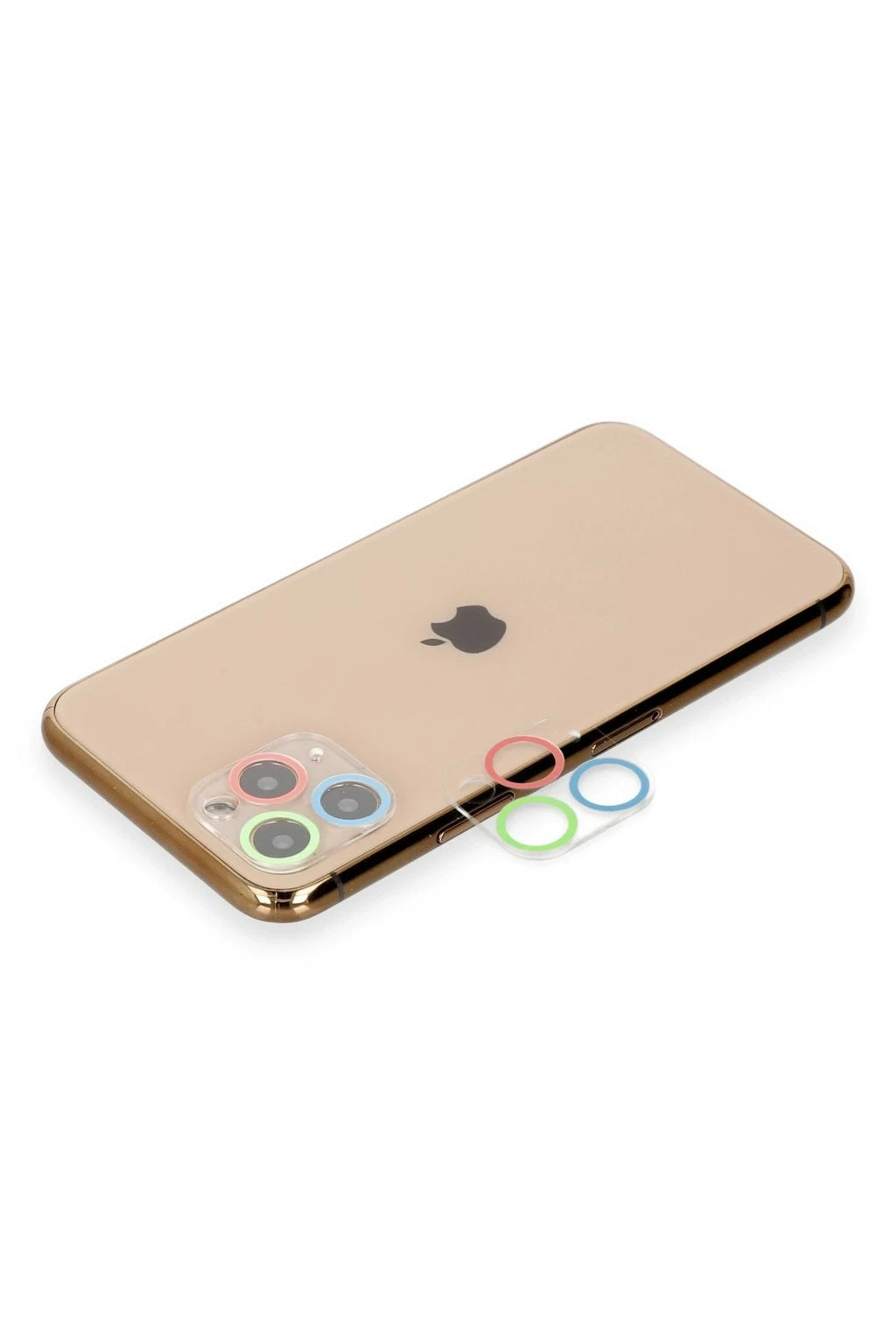 Mey İthalat® iPhone 11 Pro Max Renkli Kamera Lens Koruma Cam - Mavi-Yeşil