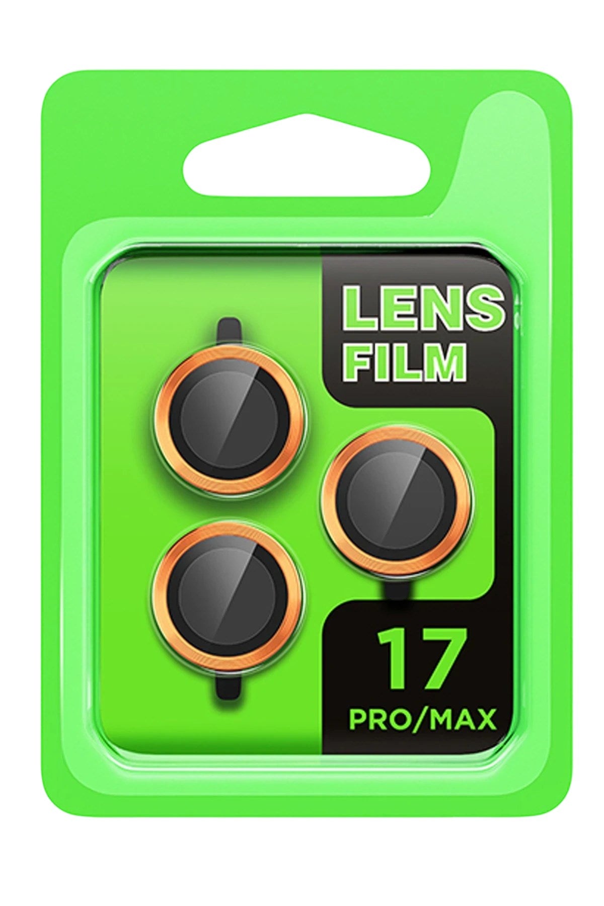 Mey İthalat® iPhone 17 Pro Raze Metal Kamera Lens - Turuncu