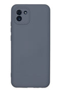 Mey İthalat® Samsung Galaxy A03 Kılıf Nano içi Kadife Silikon - Gri