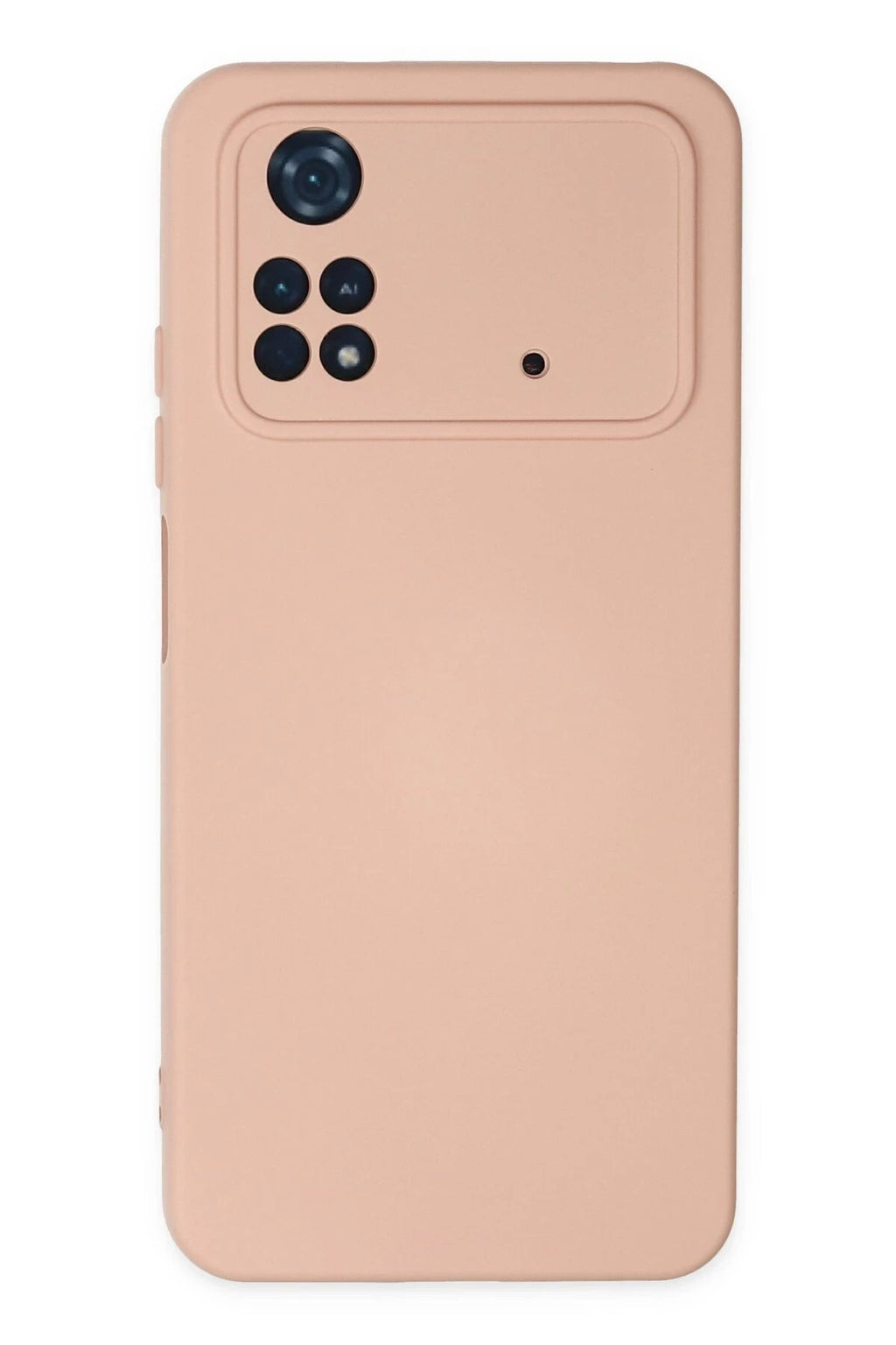 Mey İthalat® Poco M4 Pro 4G Kılıf Nano içi Kadife Silikon - Pudra
