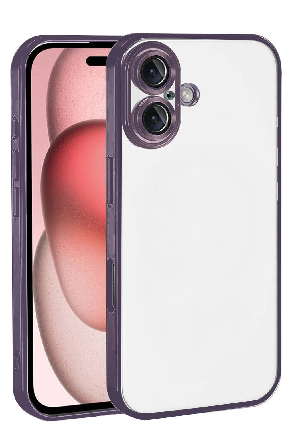 Mey İthalat® iPhone 17 Lensli Silikon - Mor