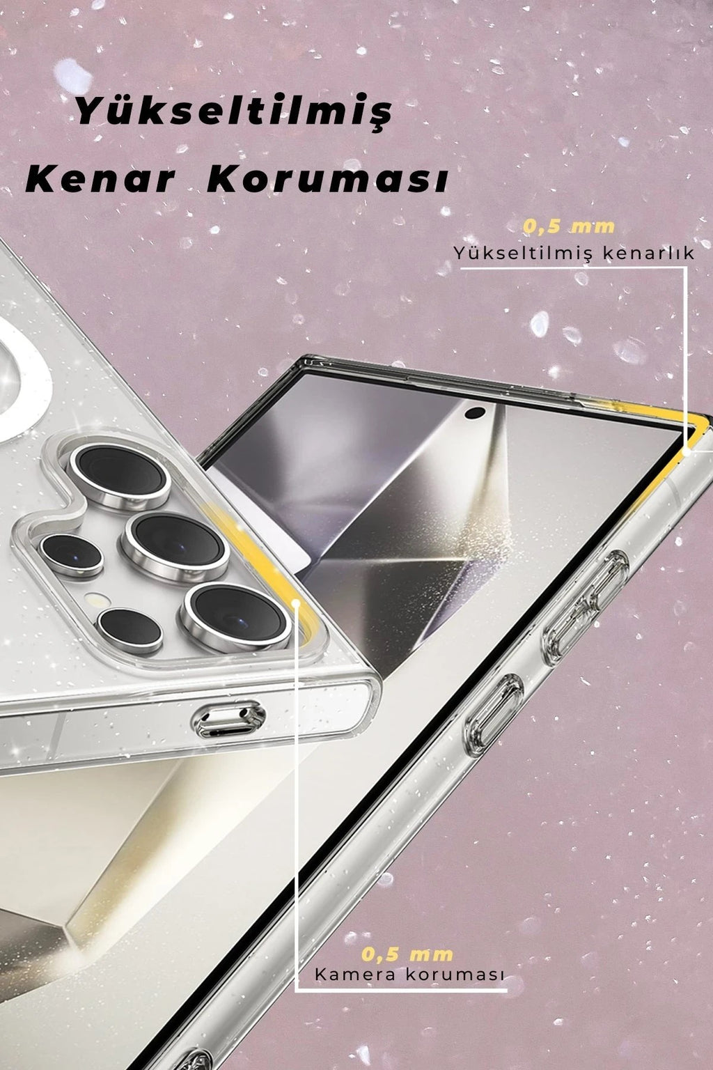 Mey İthalat® Samsung Galaxy S23 Ultra Kılıf Star Magsafe Kapak - Siyah