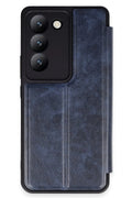 Mey İthalat® Vivo V30 Lite 4G Kılıf Flip Cover - Lacivert