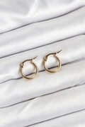 Mey İthalat® 316L Çelik Gold Renk 12 mm Halka Kadın Küpe