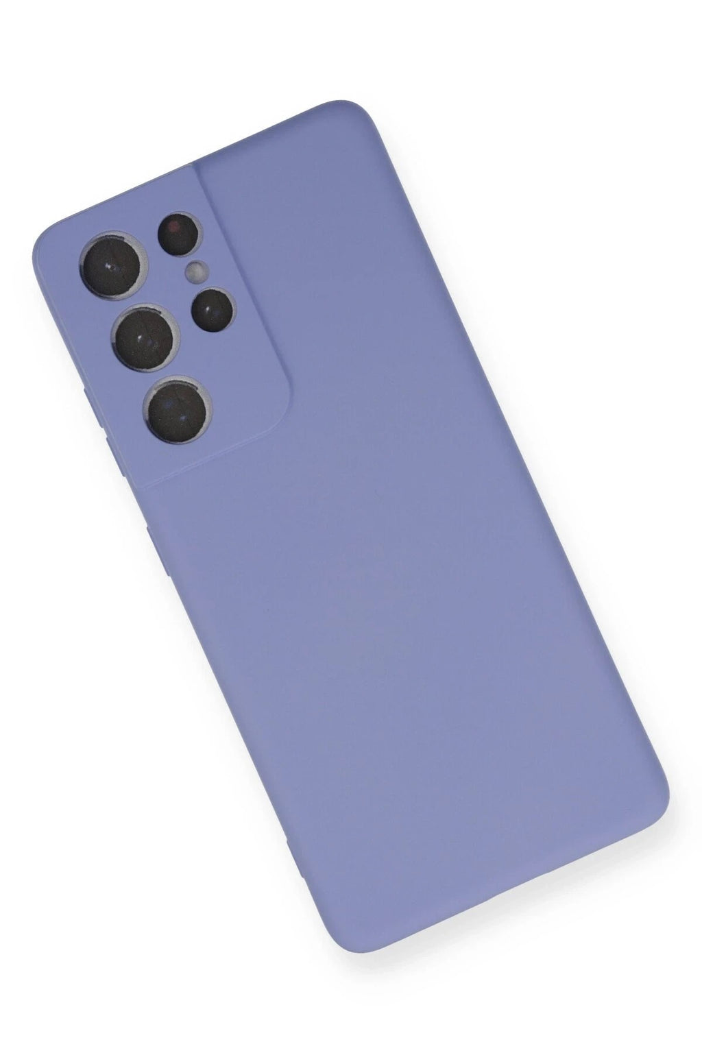 Mey İthalat® Samsung Galaxy S21 Ultra Kılıf Nano içi Kadife Silikon - Lila