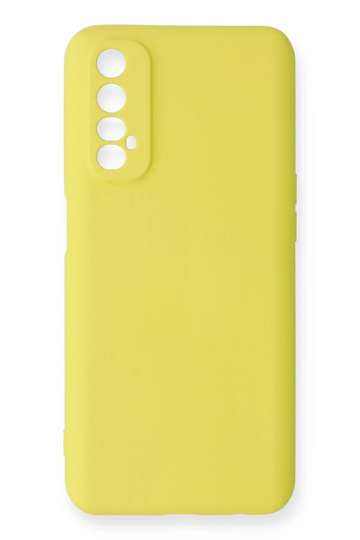Mey İthalat® Realme 7 Kılıf Nano içi Kadife Silikon - Sarı