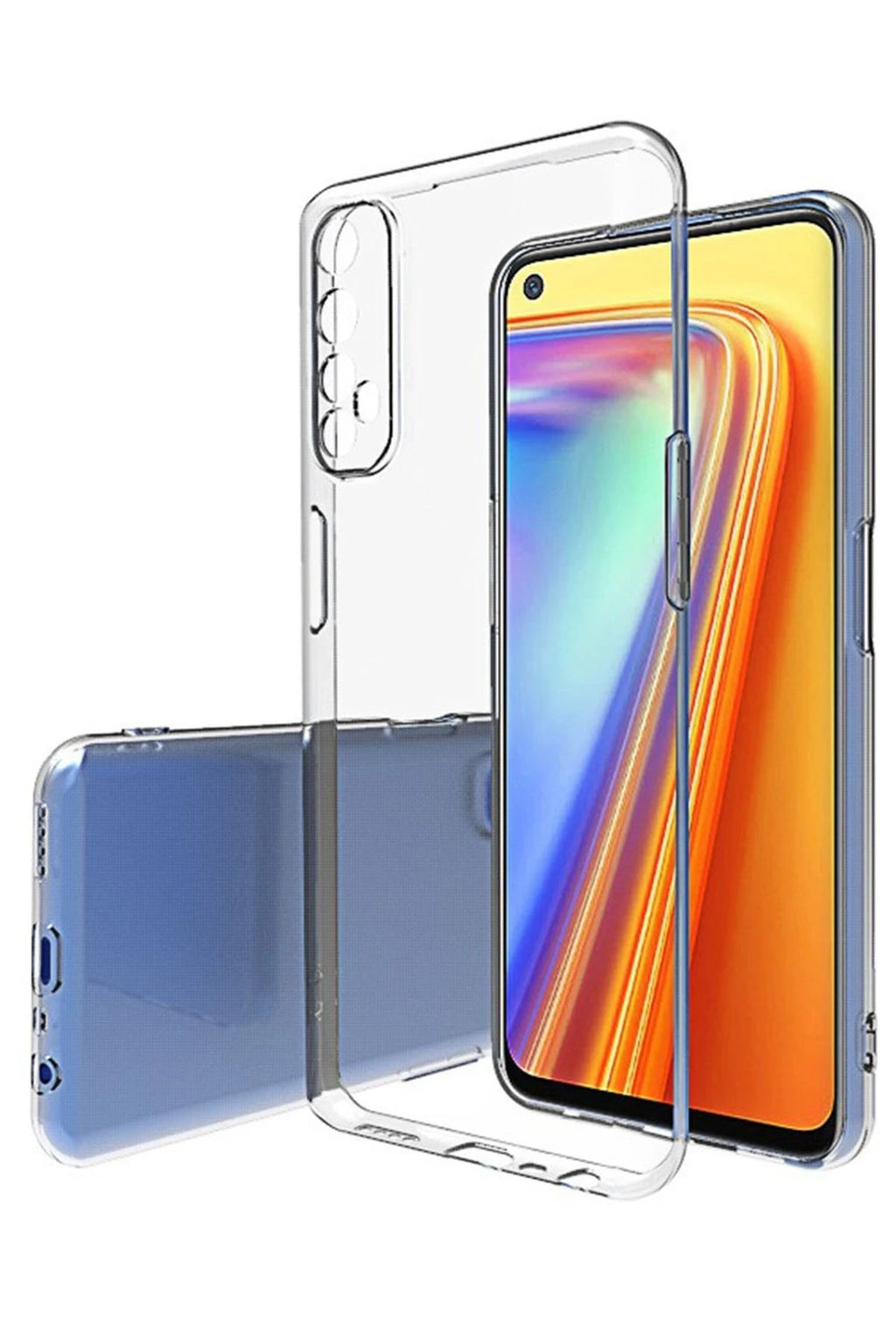 Mey İthalat® Realme 7 Pro Kılıf Lüx Şeffaf Silikon - Şeffaf