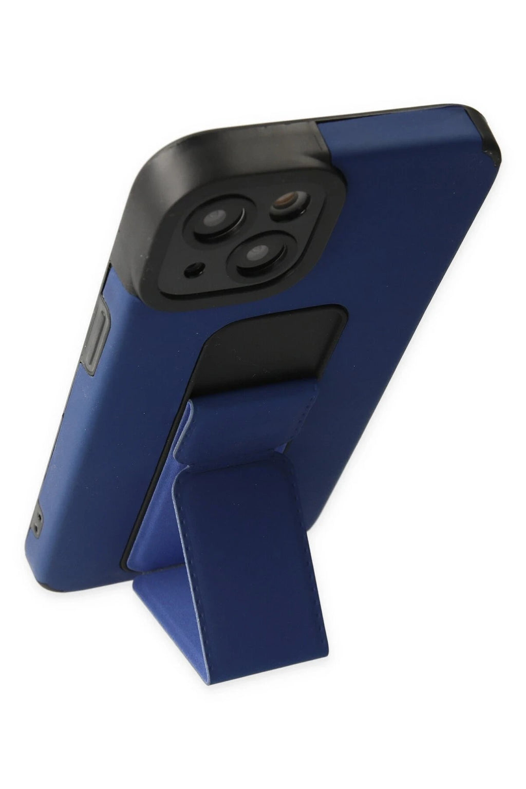 Mey İthalat® iPhone 14 Plus Kılıf Mega Standlı Silikon - Mavi