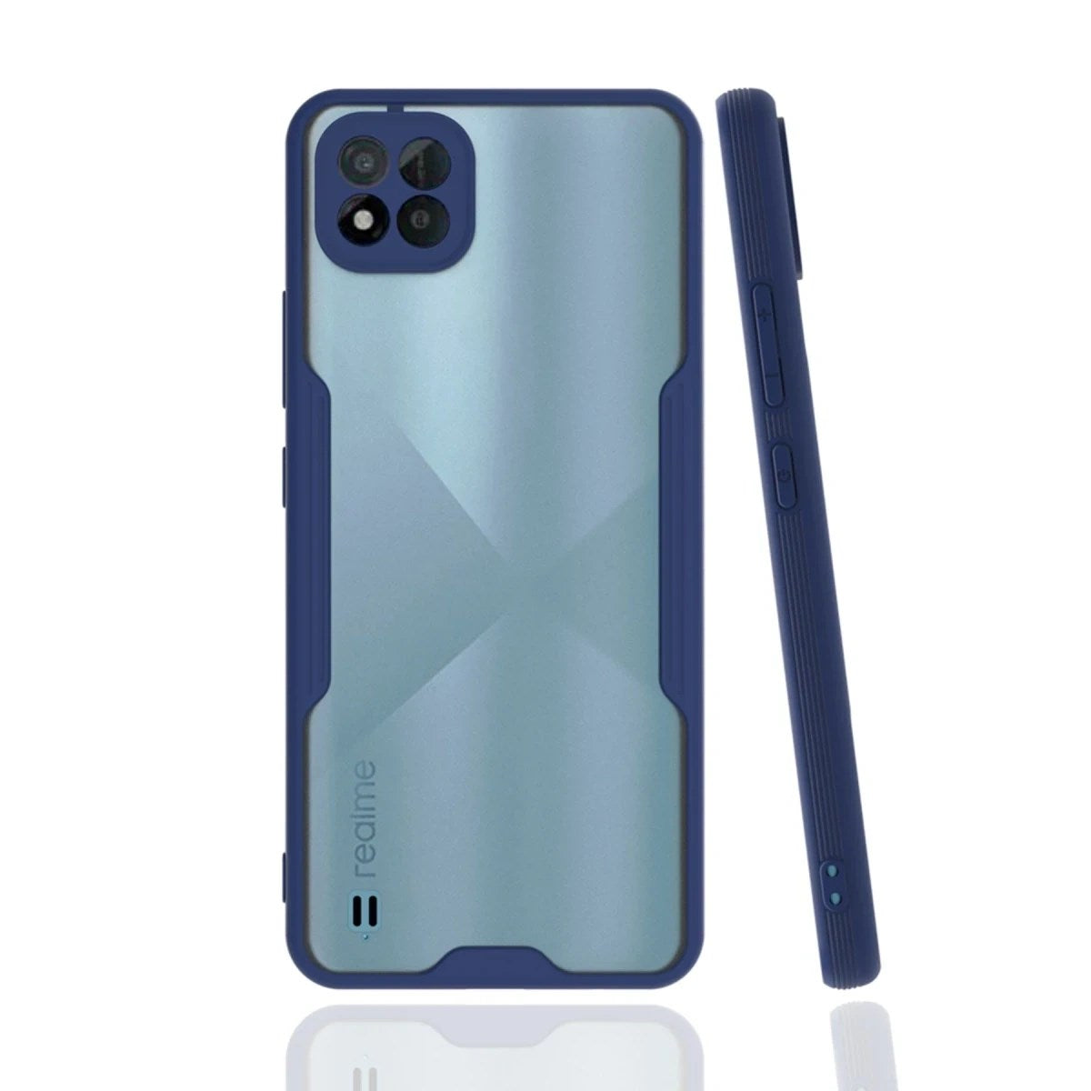 Mey İthalat® Realme C11 2021 Kılıf Platin Silikon - Lacivert