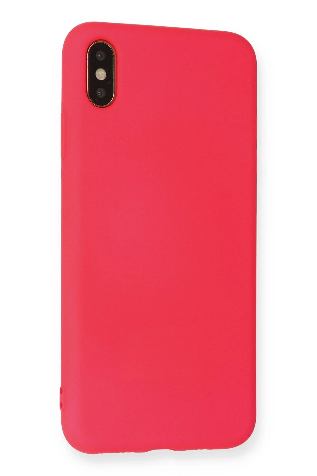 Mey İthalat® iPhone XS Max Kılıf Nano içi Kadife Silikon - Koyu Pembe