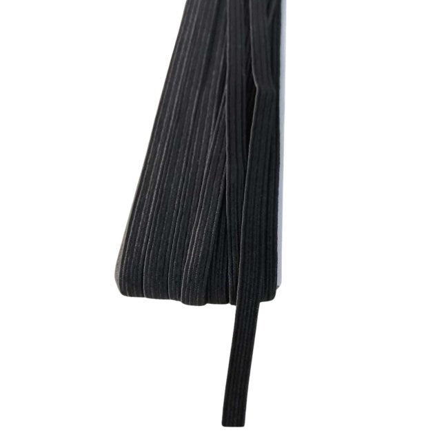 Lastik En 4 Cm 10 Metre Siyah