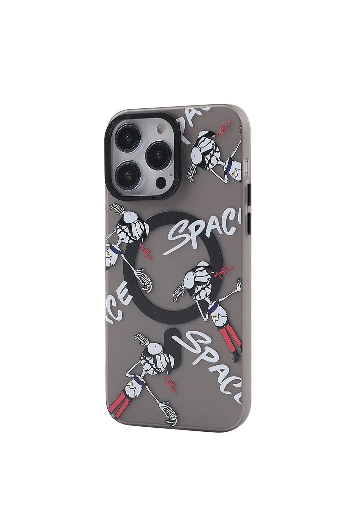 Mey İthalat® iPhone 12 Pro Max Kılıf Apollo Magneticsafe Desenli Kapak - Apollo Siyah - 3