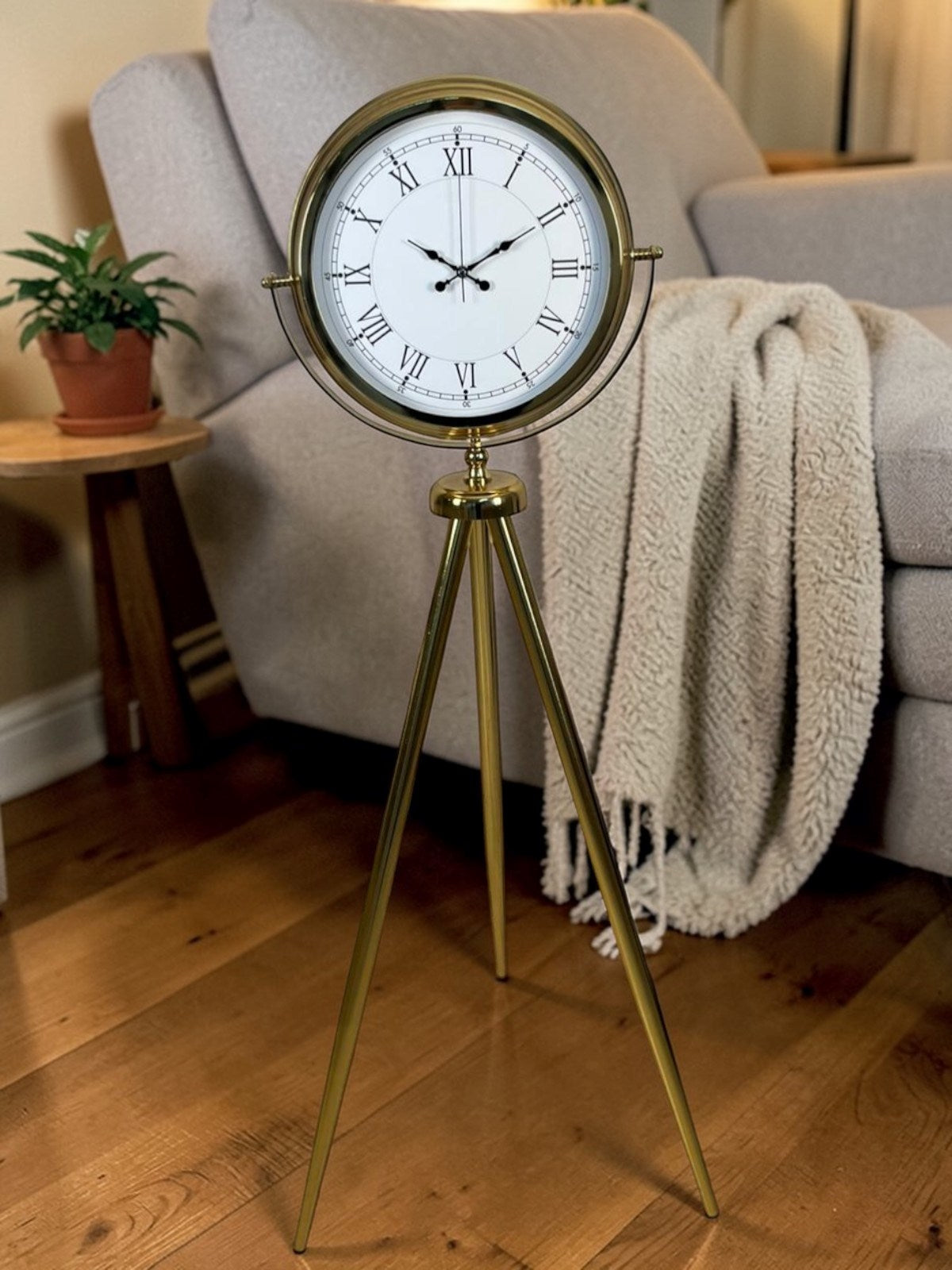 Prestige Roma Gold Tripod Ayaklı Saat