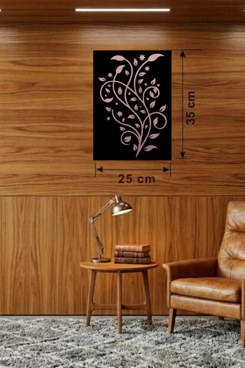 Mey İthalat® Tavus Kuşu ve Doğa Temalı Ahşap Duvar Tablosu - 25x35 cm Lazer Kesim Pano