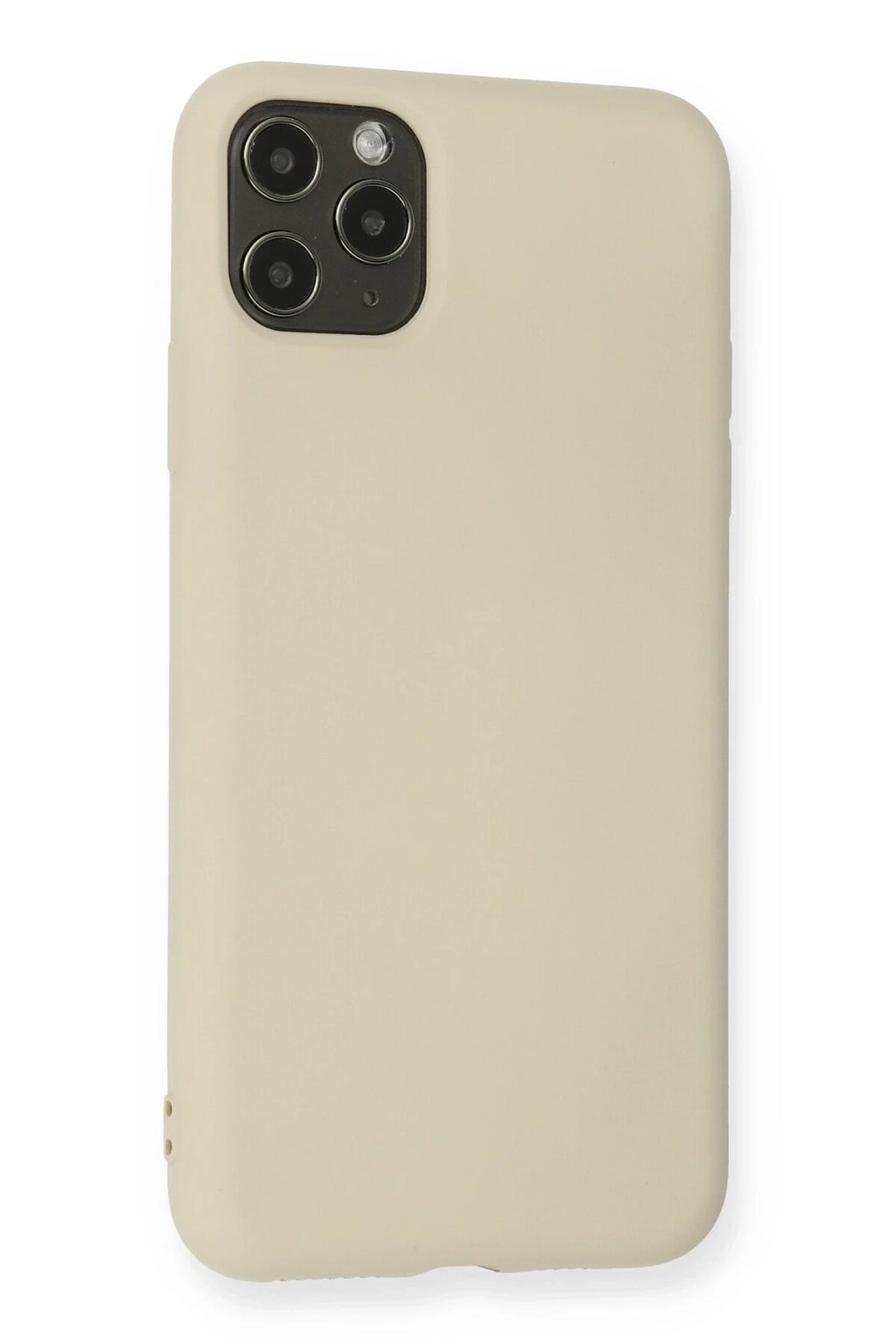 Mey İthalat® iPhone 11 Pro Max Kılıf Nano içi Kadife Silikon - Bej