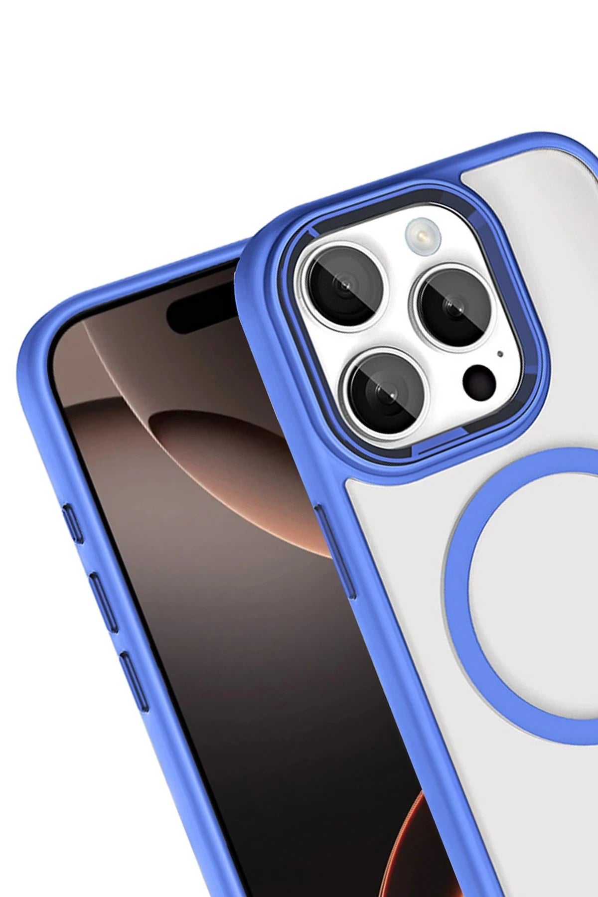 Mey İthalat® iPhone 15 Pro Max Terea Magsafe Kapak - Mavi