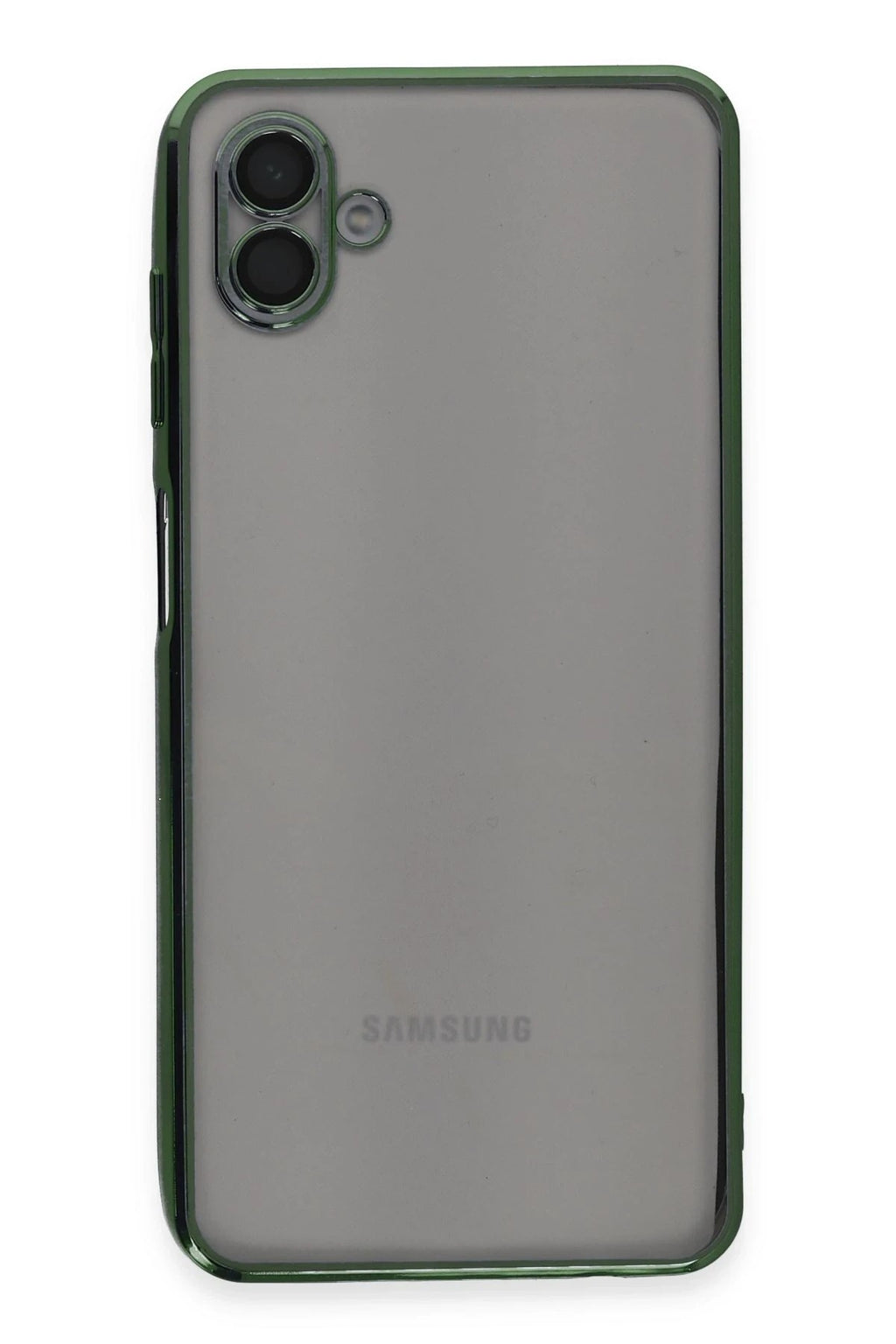 Mey İthalat® Samsung Galaxy A04 Kılıf Lensli Silikon - Yeşil