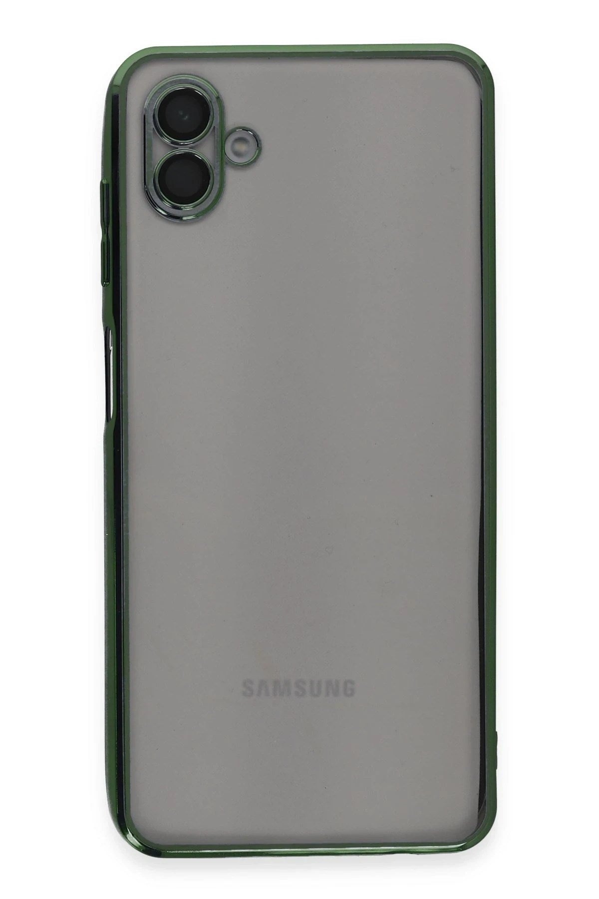 Mey İthalat® Samsung Galaxy A04 Kılıf Lensli Silikon - Yeşil