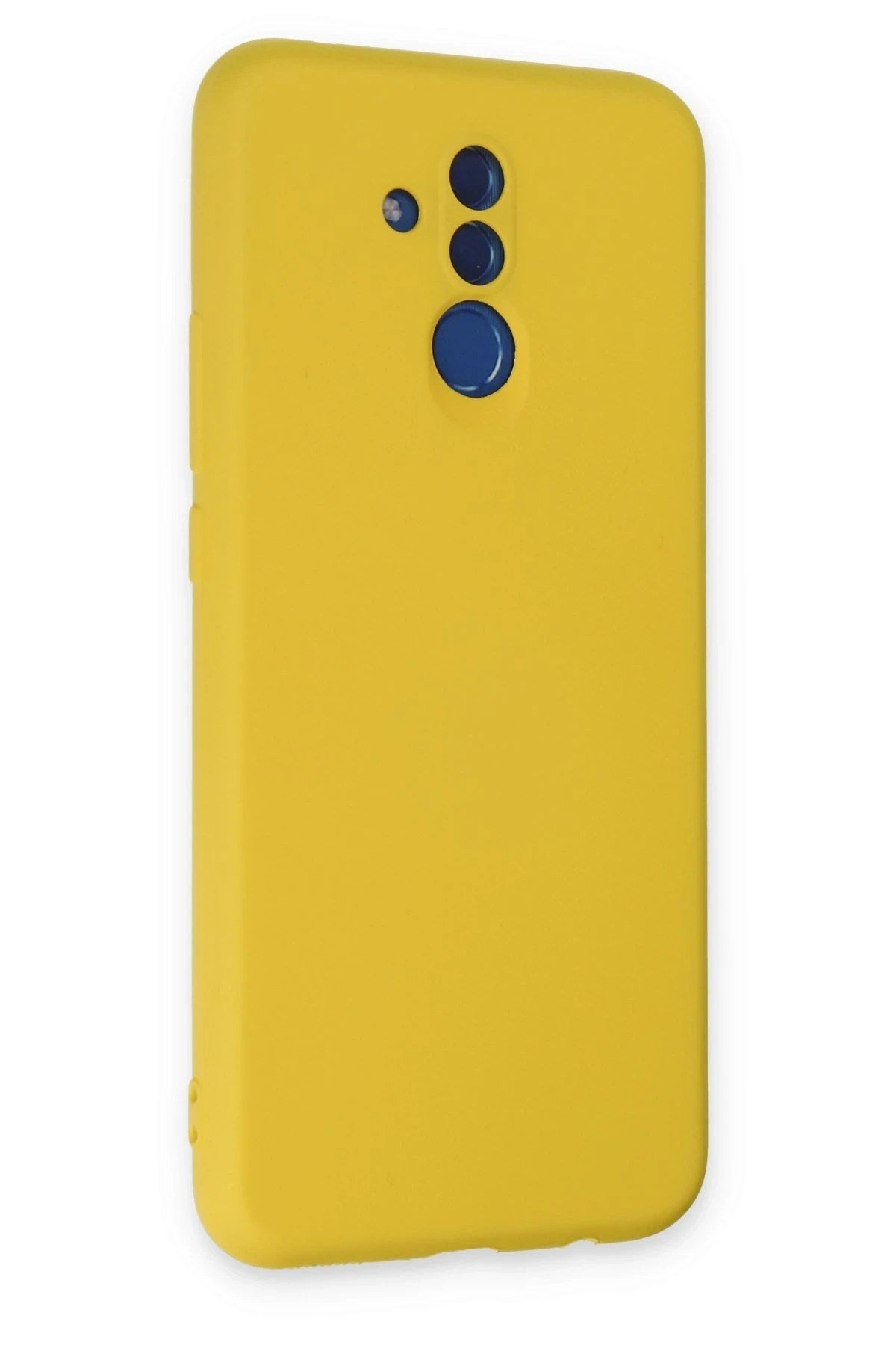 Mey İthalat® Huawei Mate 20 Lite Kılıf Nano içi Kadife Silikon - Sarı