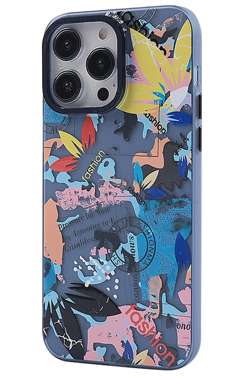 Mey İthalat® iPhone 14 Pro Max Kılıf Desenli Kapak - Pembe - 1