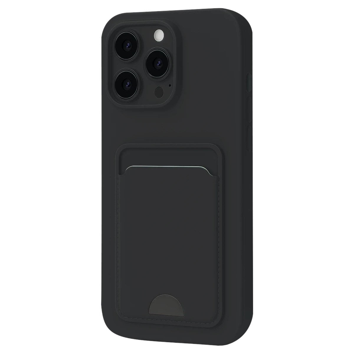 Mey İthalat® iPhone 16 Pro Max Kılıf Kelvin Kartvizitli Silikon - Siyah