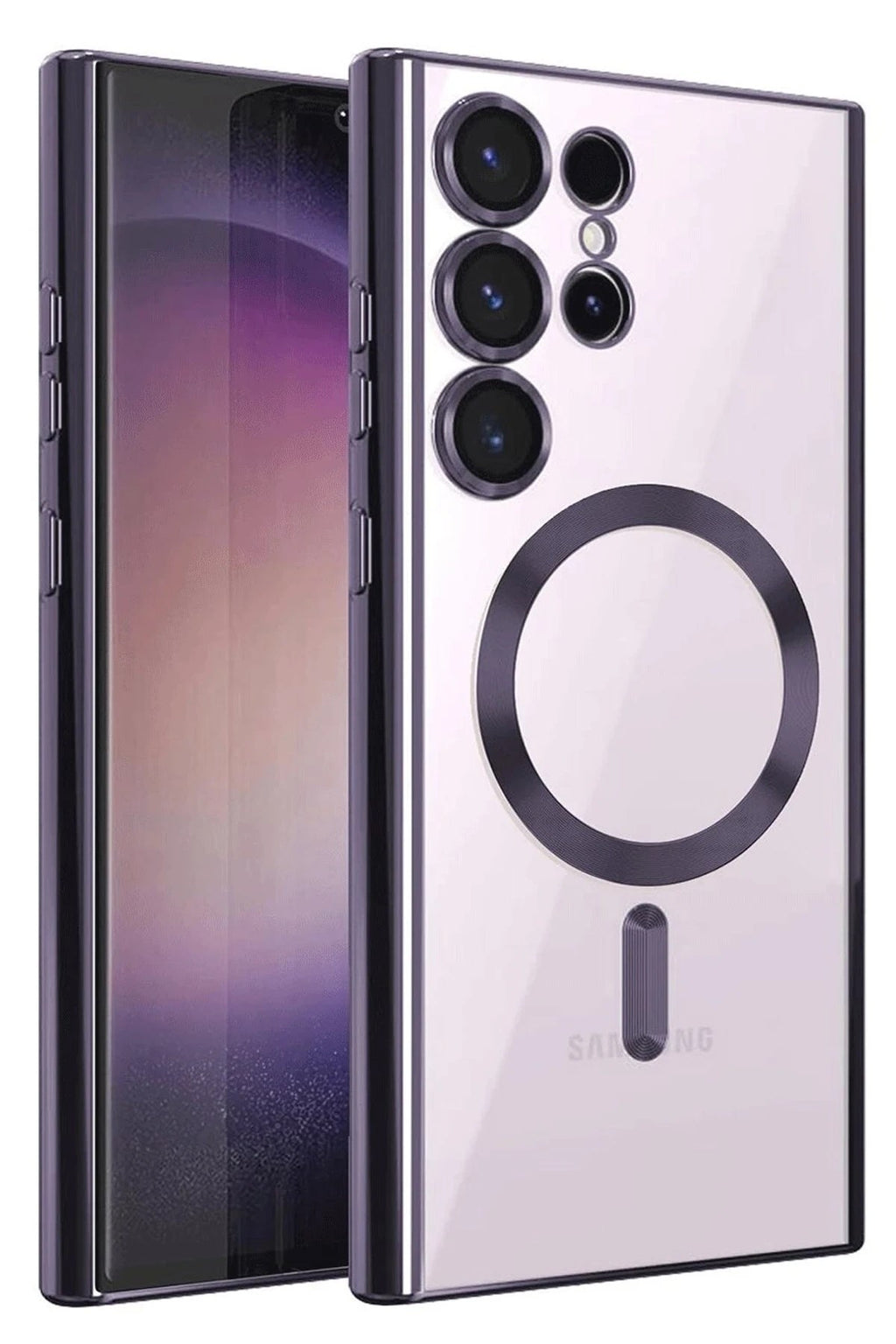 Mey İthalat® Samsung Galaxy S25 Ultra Kılıf Kross Magneticsafe Kapak - Mor