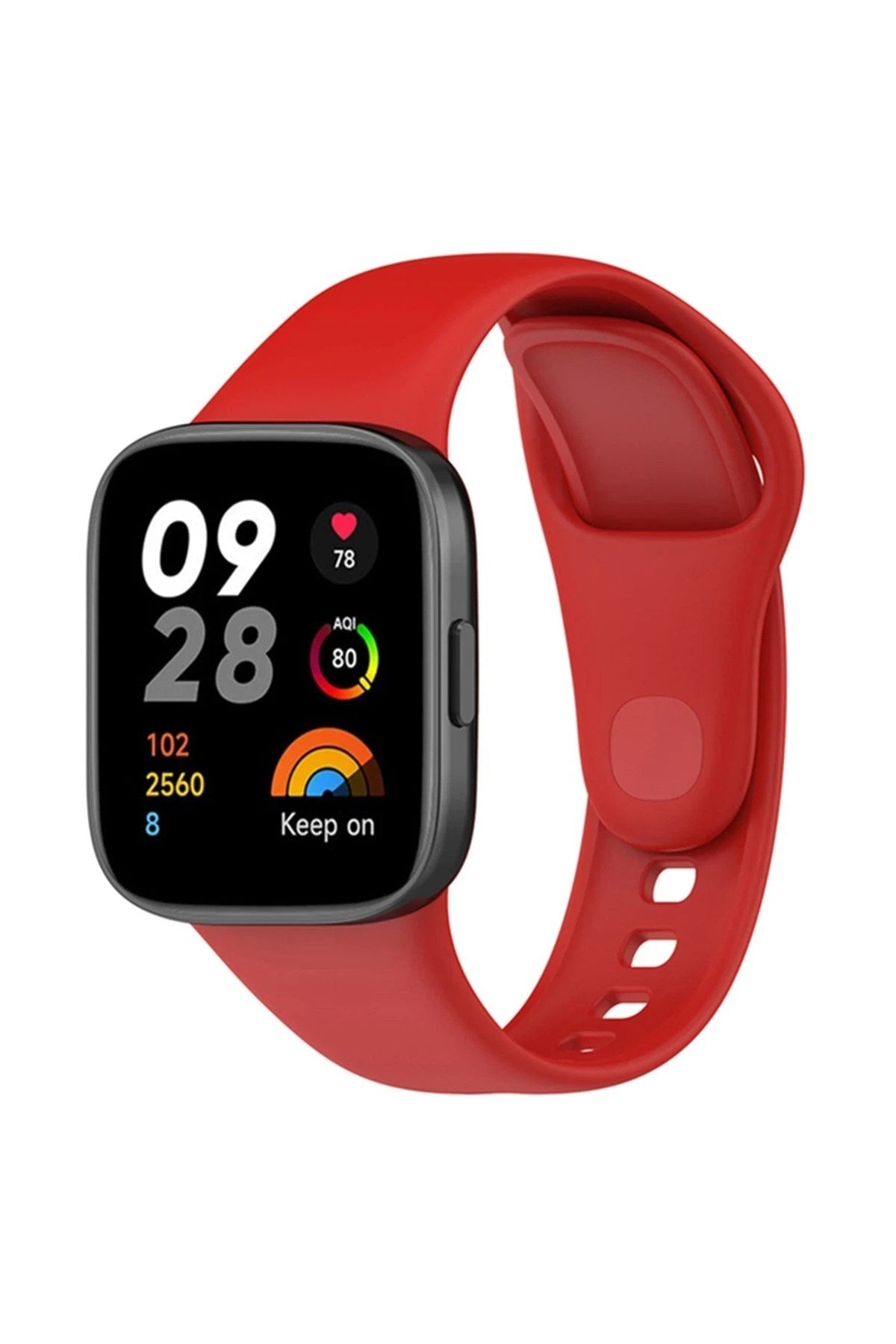 Mey İthalat® Redmi Watch 3 Klasik Kordon - Kırmızı