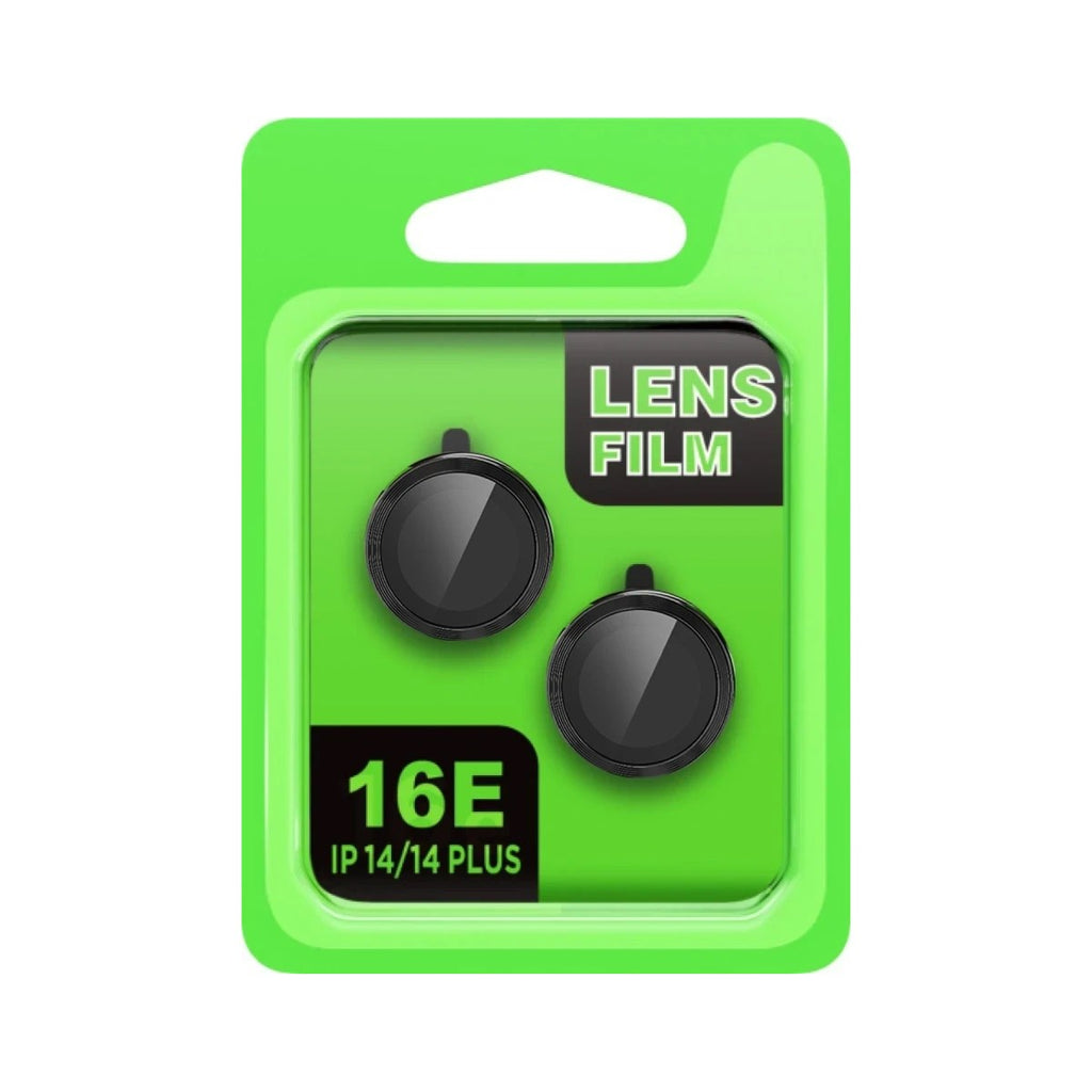 Mey İthalat® iPhone 16E Raze Metal Kamera Lens - Siyah