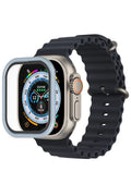 Mey İthalat® Watch Ultra 49mm Alüminyum Kasa Cam Ekran Koruyucu - Mavi
