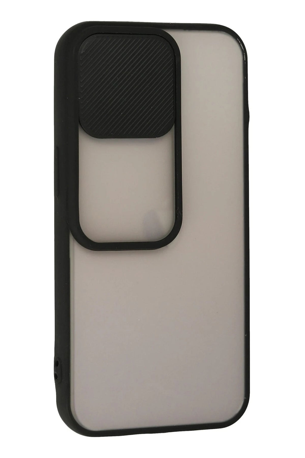 Mey İthalat® iPhone 13 Pro Kılıf Palm Buzlu Kamera Sürgülü Silikon - Siyah
