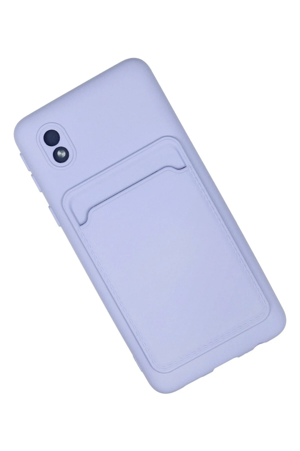 Mey İthalat® Samsung Galaxy A01 Core Kılıf Kelvin Kartvizitli Silikon - Lila