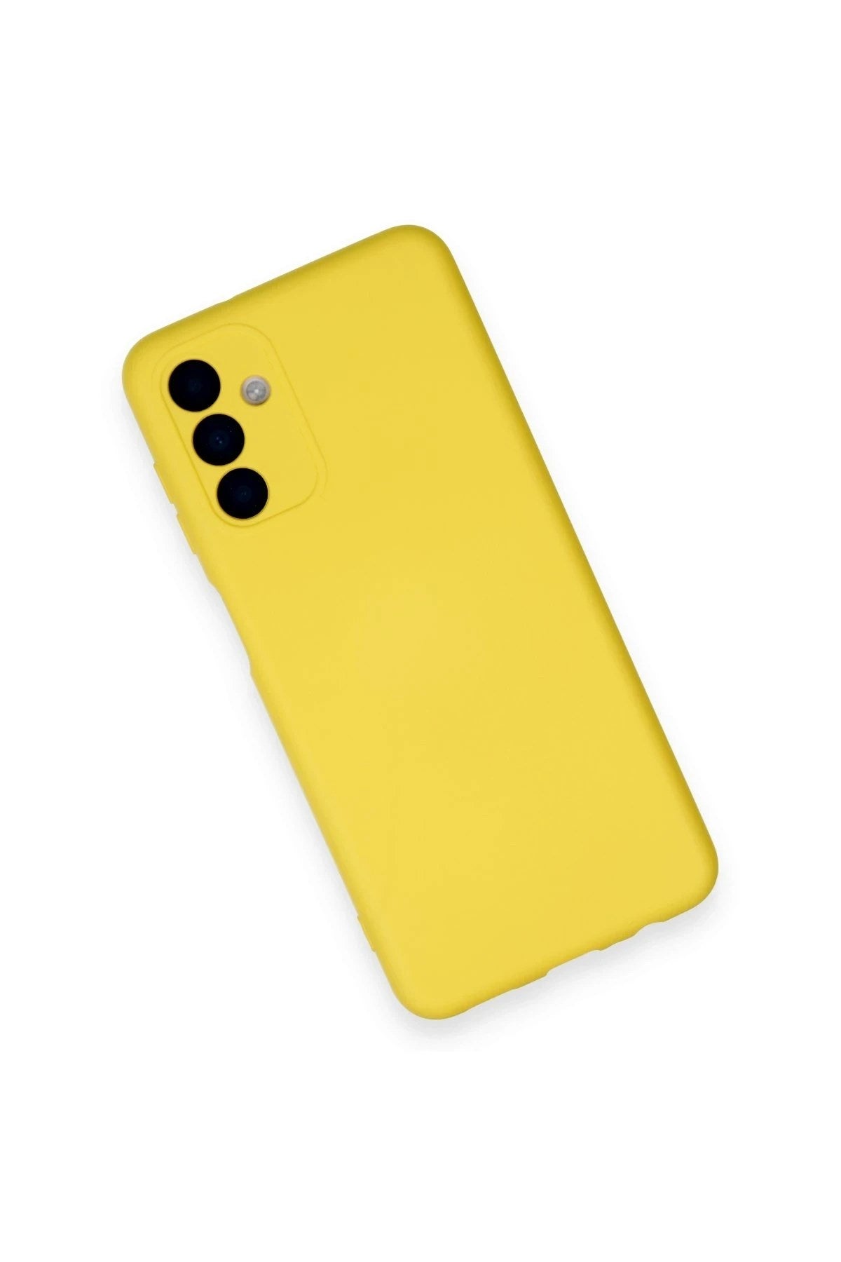 Mey İthalat® Samsung Galaxy A14 4G Kılıf Nano içi Kadife Silikon - Sarı