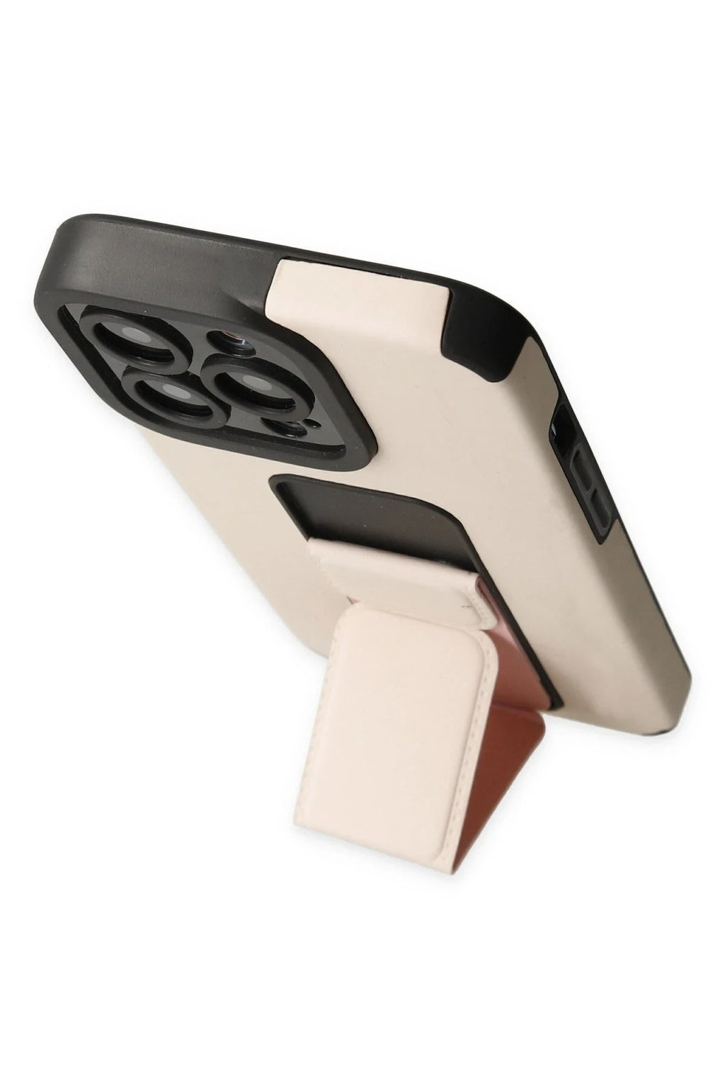 Mey İthalat® iPhone 13 Pro Max Kılıf Mega Standlı Silikon - Gold