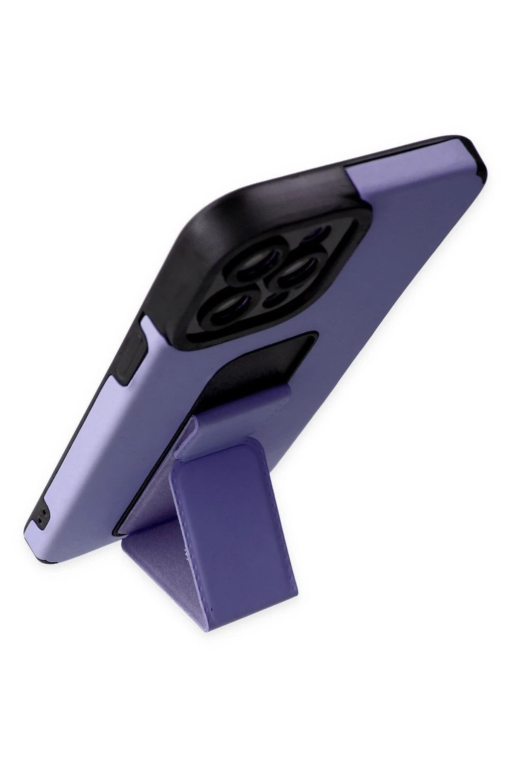 Mey İthalat® iPhone 12 Pro Max Kılıf Mega Standlı Silikon - Lila