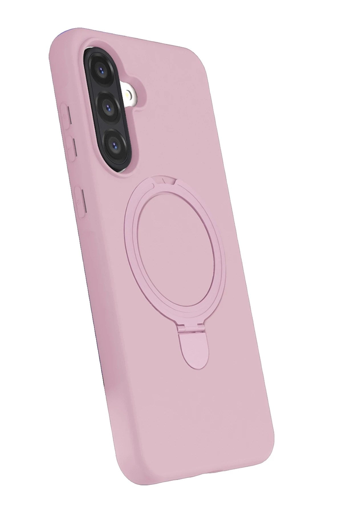 Mey İthalat® Samsung Galaxy A17 5G Regal Magsafe Standlı Kapak - Açık Pembe