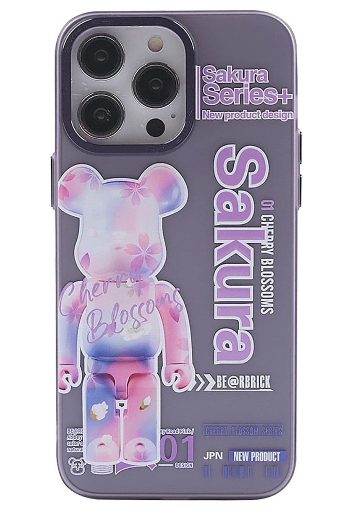 Mey İthalat® iPhone 14 Pro Max Kılıf Desenli Kapak - Mor - 1