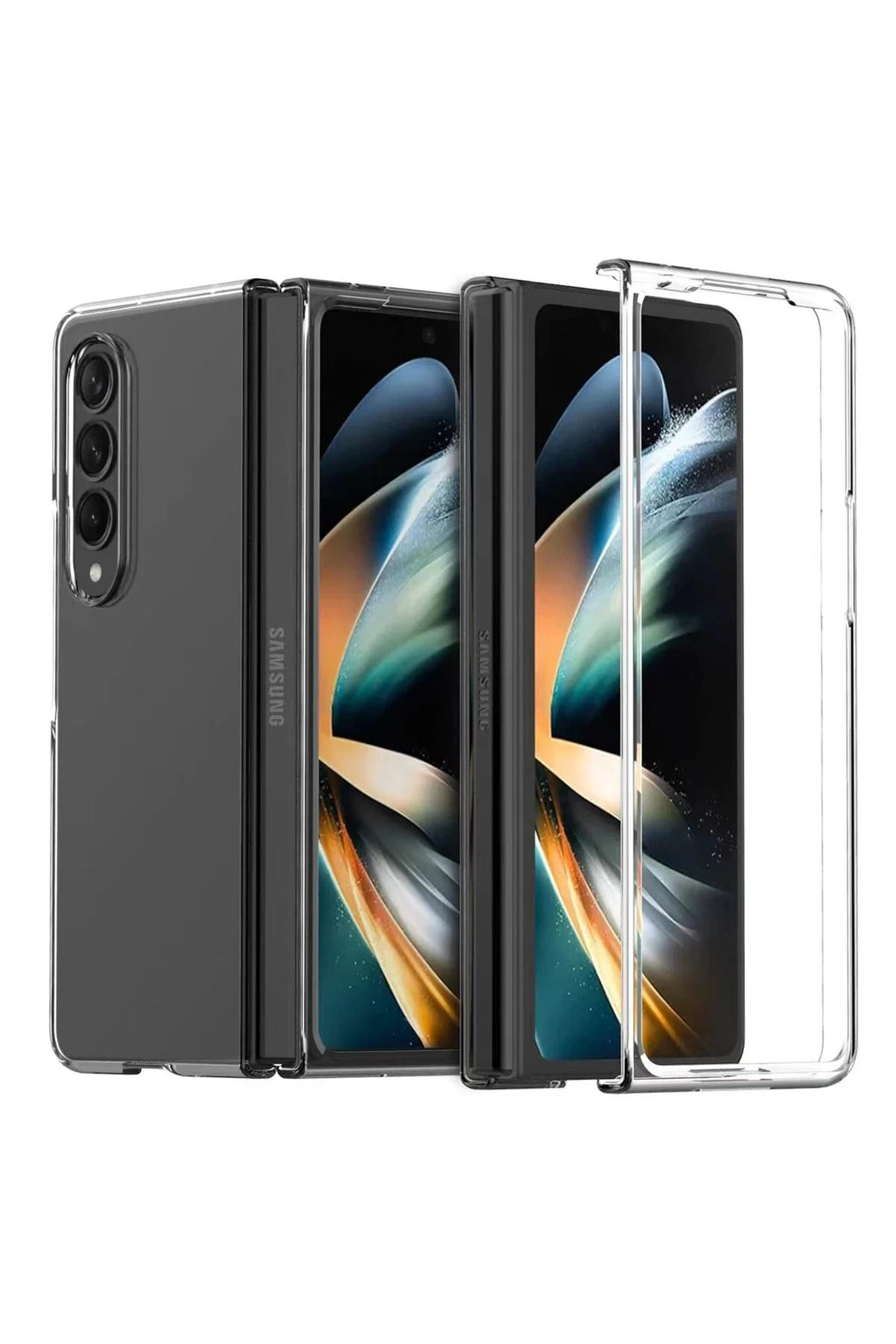 Mey İthalat® Samsung Galaxy Z Fold 3 Kılıf Fold TPU Silikon - Şeffaf