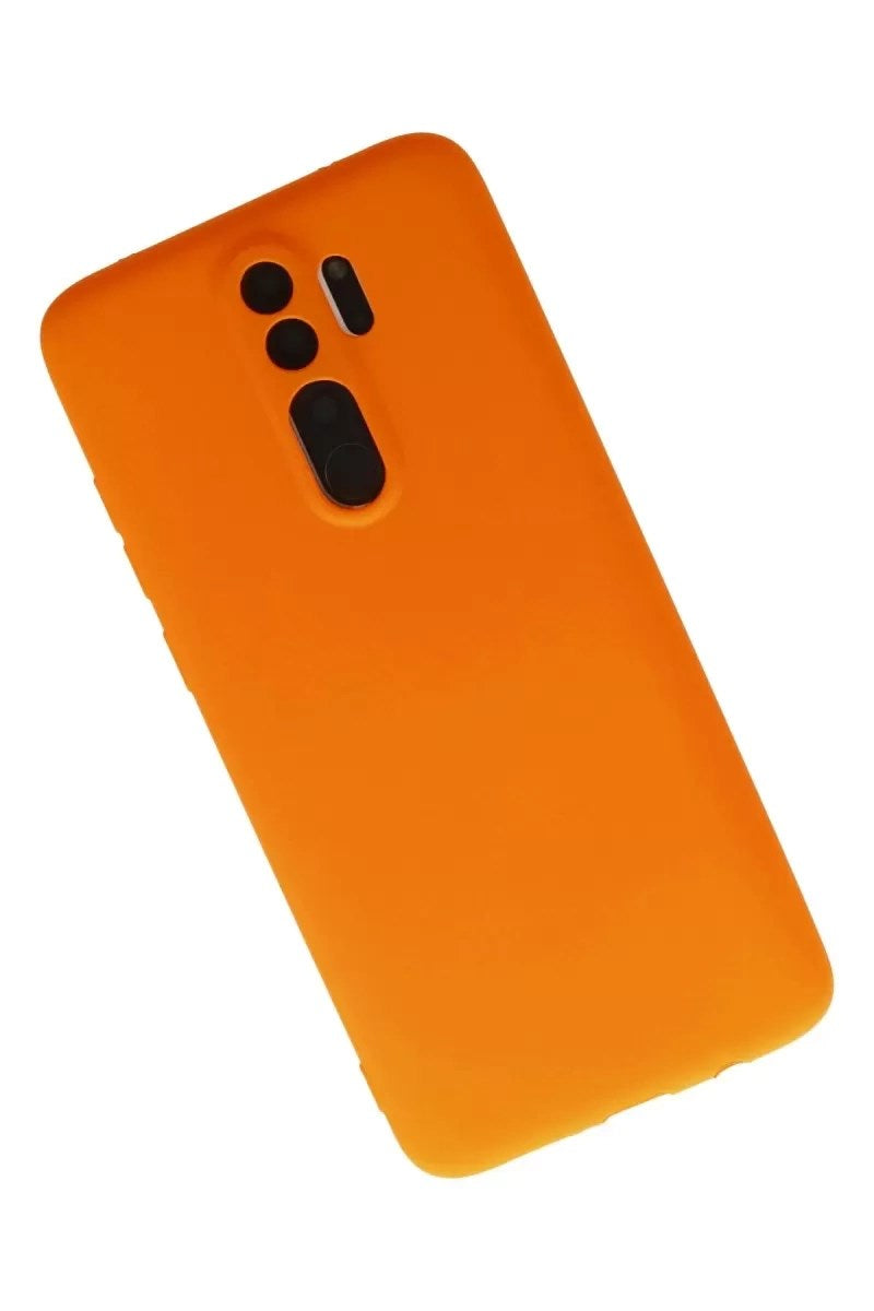 Mey İthalat® Redmi Note 8 Pro Kılıf First Silikon - Turuncu
