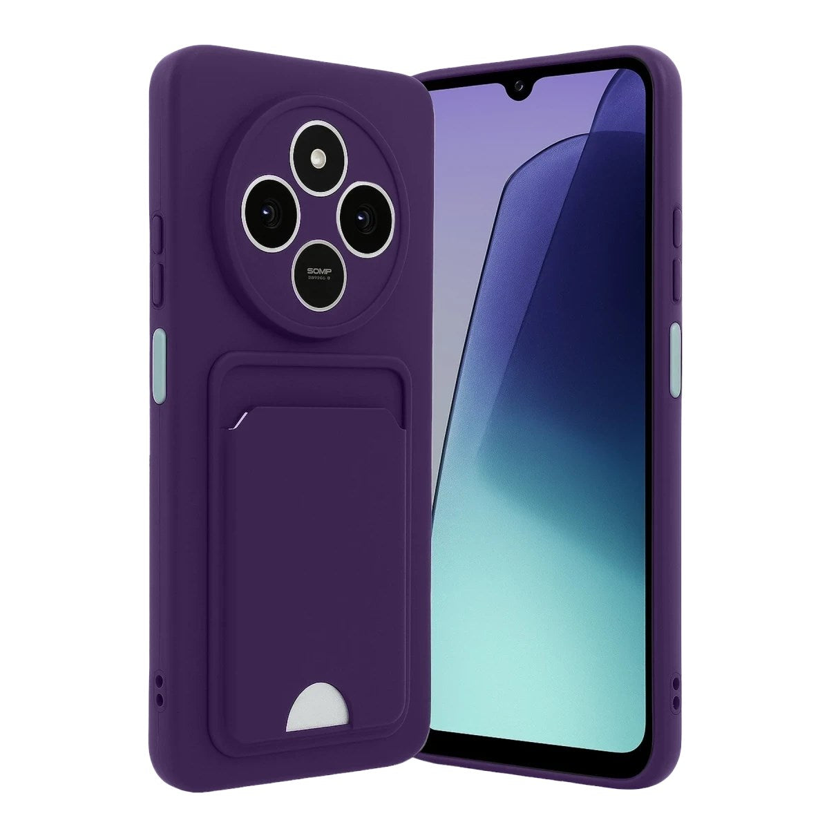 Mey İthalat® Redmi 14C Kelvin Kartvizitli Silikon - Derin Mor