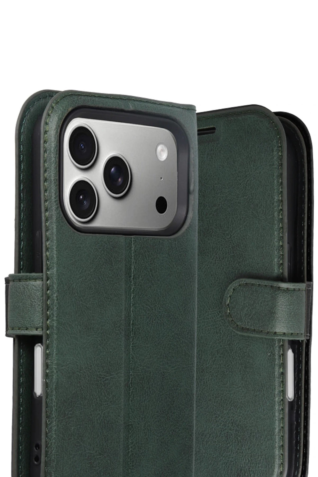Mey İthalat® iPhone 17 Pro Trend S Plus Kapaklı Kılıf - Yeşil
