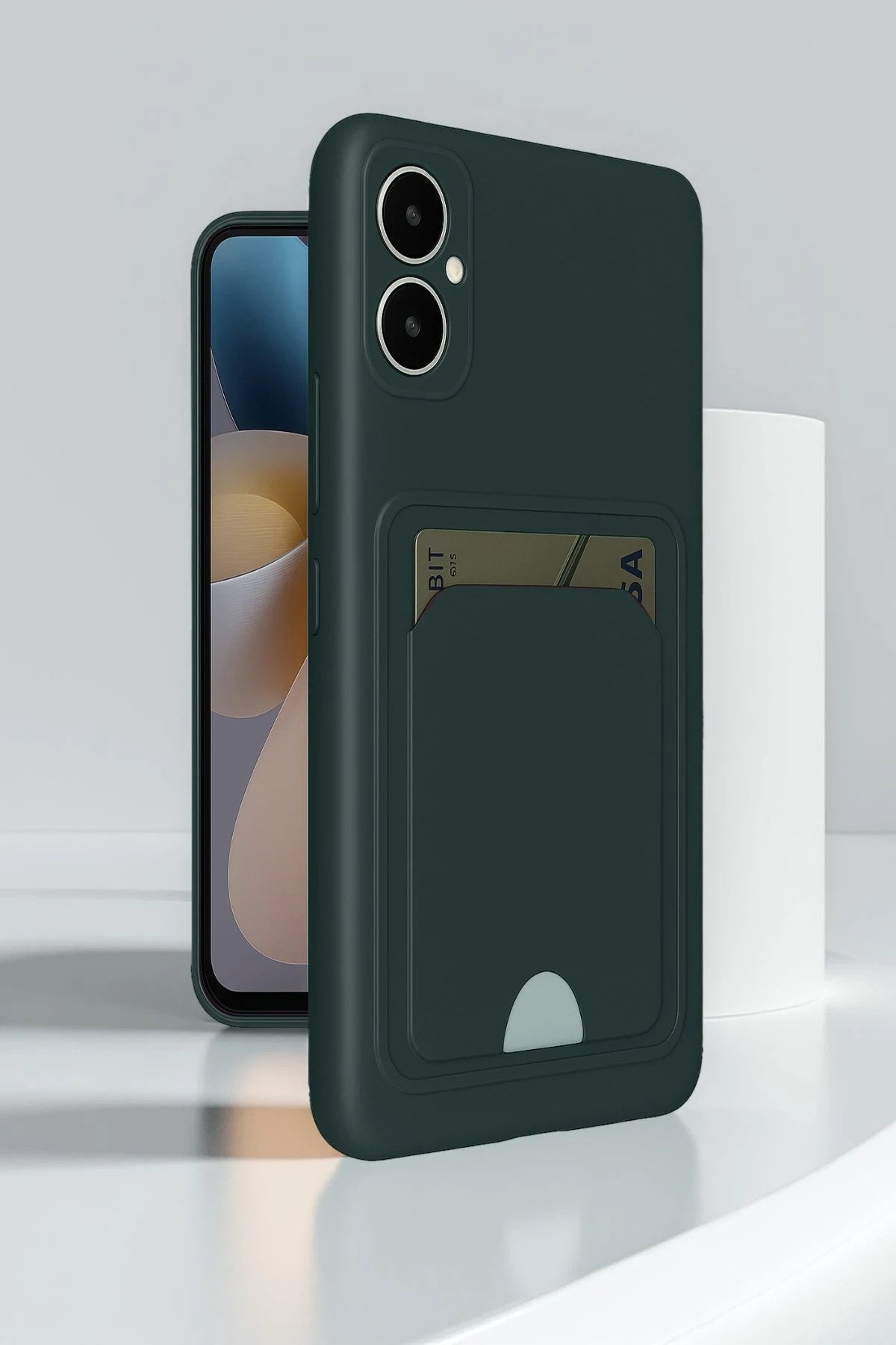 Mey İthalat® Samsung Galaxy A05 Kelvin Kartvizitli Silikon - Bordo
