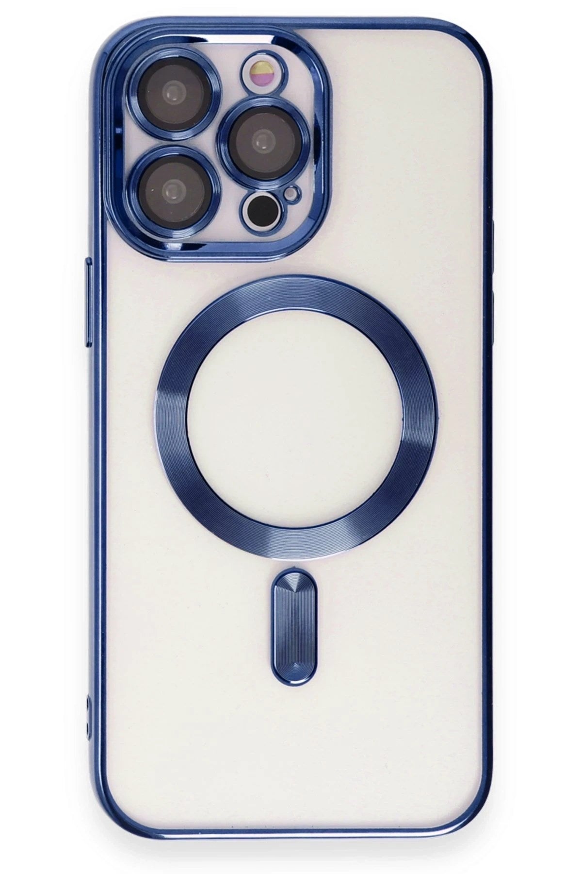 Mey İthalat® iPhone 15 Pro Max Kılıf Kross Magneticsafe Kapak - Lacivert